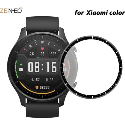 3D Curved Edge Protective film for Xiaomi Mi Watch Color Smart Watch soft Transparent screen protector accessories (Not Glass