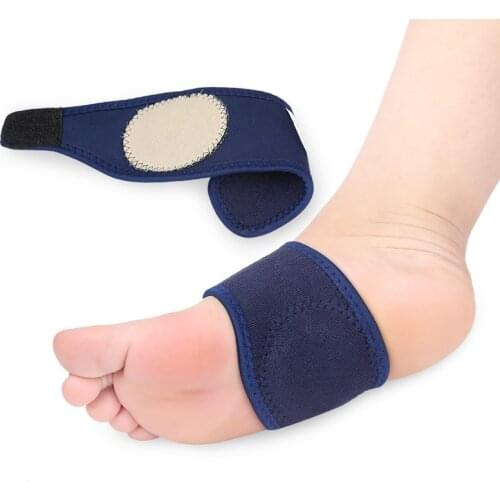 1 Pair Blue Arch Bandage Pedicure Tools Support Brace Breathable Fabric Foot Corrector Sponge Pad Feet Care Manicure