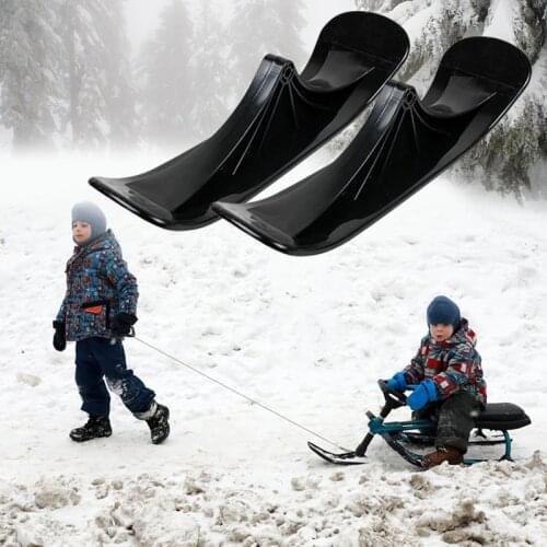 2Pcs Snow Scooter Ski Conversion Attachment Converter Kit Board Ski Rack Sled Scooter Wheel Children Electric Ski Skate