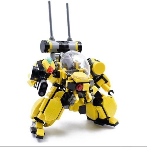 337pcs Armor Robots Building Blocks Toys For Children Yellow Action Figure Models Assemble Bricks Kids Toys Armed Soldier Dolls