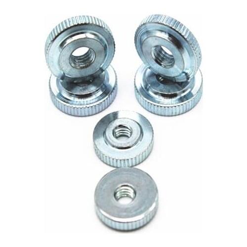 5pcs M3 M4 M5 M6 M8 M10 knurled step nuts thumb through hole female screw thin flat smmooth head galvanized