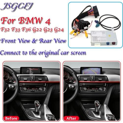 Adapter For BMW 4 Series F32 F33 F36 G22 G23 G24 2013~2021 interface Original Display Backup Parking Front Rear Camera Decoding