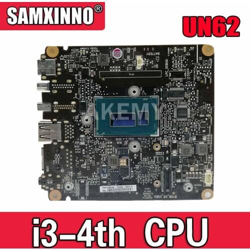 Akemy New! UN62 motherboard For Asus VivoMini UN62-I5M4S128 UN62 Mini Vivo PC computer Mainboard W/ I3-4030U CPU