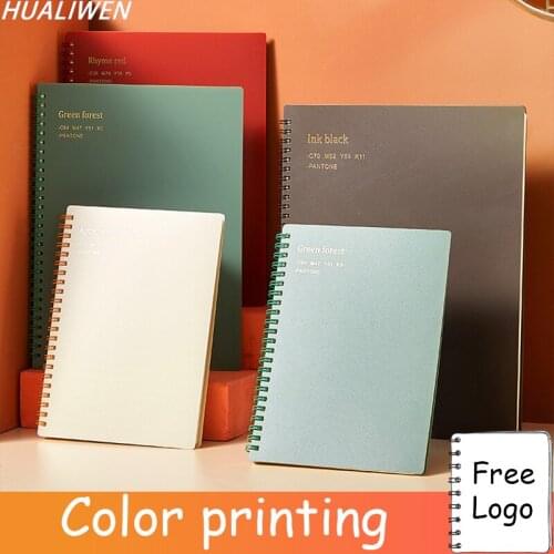 Retro A4/A5/B5 Coil Notebook Morandi Diary Daily Weekly Monthly Planner Spiral Notebook School Office Supplies