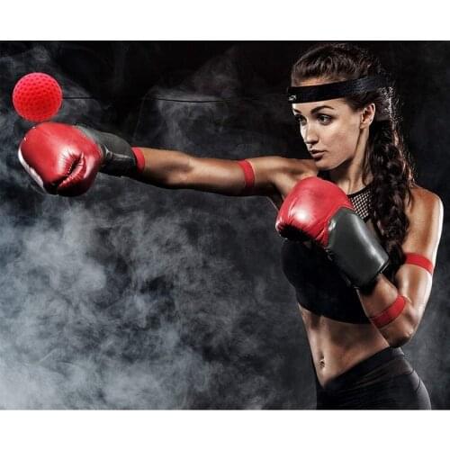 Fitness Easy Use Boxing Training Reflex Speed Punch Ball MMA Sanda Raising Reaction Hand Eye Gym Muay Thai fIst Boxe Exercise