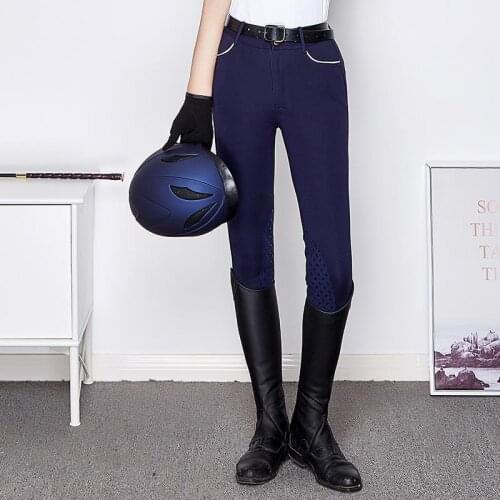 Breeches Silica Gel Horse Riding Pants Man Woman High Waist Elasticity Riding Non-slip Quick Dry Breathable Equipment Summer