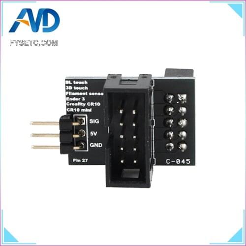 Black Upgrade Pin 27 Board Adapter Sensor Wider Power Channel For CR-10 Ender-3 Pro Ender 5 BL-TOUCH 3D Printer Parts