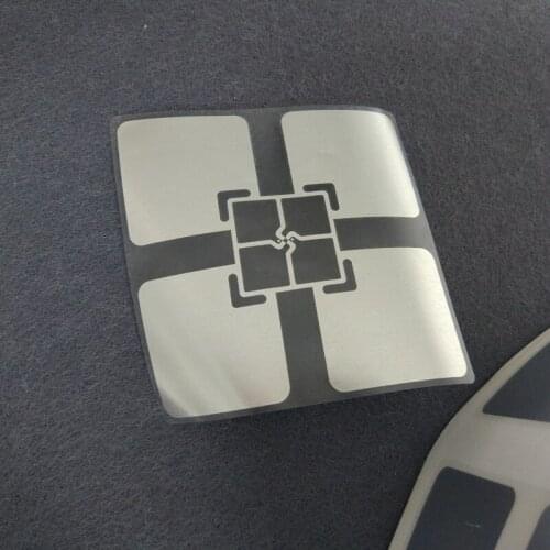 D68 electronic label 3D omnidirectional wet inlay with adhesive can paste impinj M4 chip electronic label 2000pcs/Lot