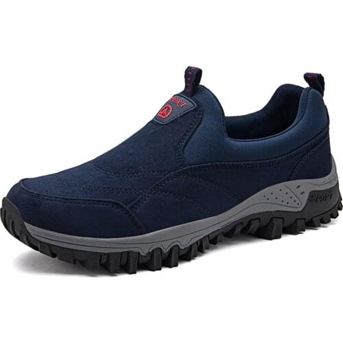 Mens Sneakers men loafers Outdoor Athletic Shoes faux suede non-slip rubber Male Walking shoes Soft Mans footwear dad big size