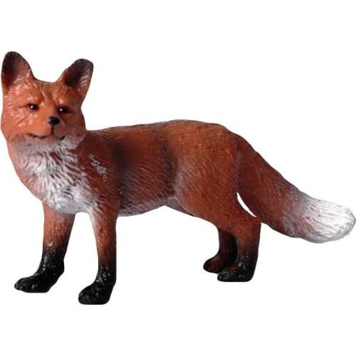 Mini Simulation Red Fox Models Home Garden Statues Ornaments Figurine Decoration For Forest Style Home Decor Accessories