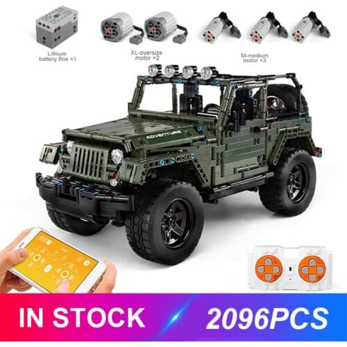 Mould King 13124 Technic RC Jeeps Wrangler Adventure Off-road Compatible MOC-30014 Building Blocks Bricks Educational Toys Gifts