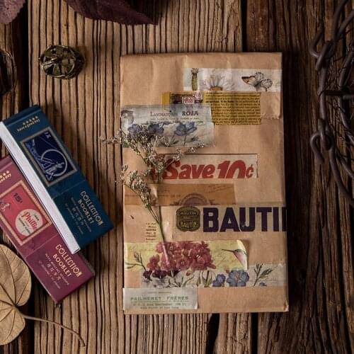 50Pcs/Lot Poster Plant Material Paper Junk Journal Planner Craft Paper Scrapbooking Vintage Decorative DIY Craft Photo Albums