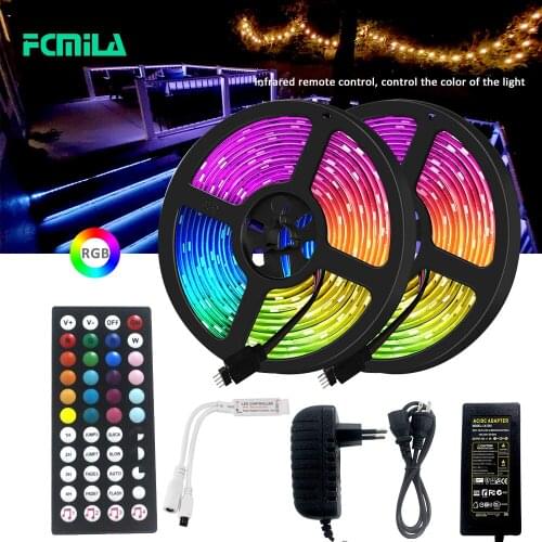 LED Strip Light RGB 5050 5M 10M 15M 20M RGB Color Changeable Flexible LED Light Tape IR Remote Control WIFI RGB LED Strip