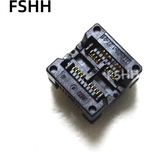 IC Detect TEST two SOP8 test socket SOP8+SOP8 socket 208mil SOIC8 TEST SOCKET OTS-8+8(20)-1.27-01