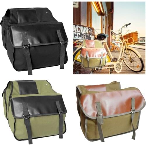 35L Mountain Road Bicycle Bike Rack Rear Seat Tail Carrier Trunk Double Panniers Bag - Solid and Durable