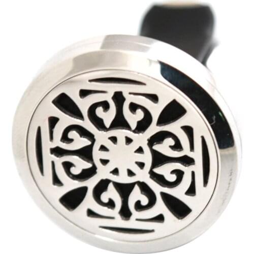 10pcs New Arrive New Styles 30mm Diffuser 316 Stainless Steel Car Aroma Locket Essential Oil Car Diffuser Locket Free 50Pcs Pads