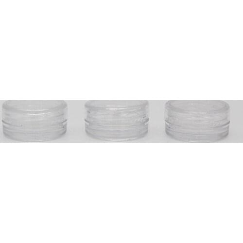 100 x 3g Empty clear plastic jar , plastic Mini transparent pot for nail art ,small round cream sample cream cosmetic container