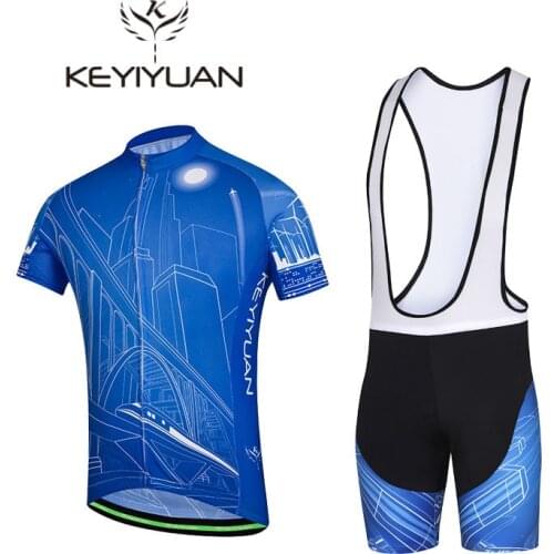 2018 men KEYIYUAN Bustling city cycling clothing cycling Jersey Jersey Probike upper garment cycling jacket set