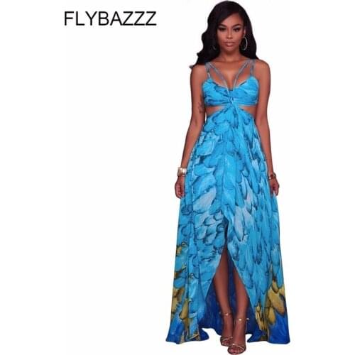 2019 Hot Boho Print Long Party Dress Women Sexy Off Shoulder Beach Maxi Dress Summer Strapless Split Sundress Plus Size Vestidos