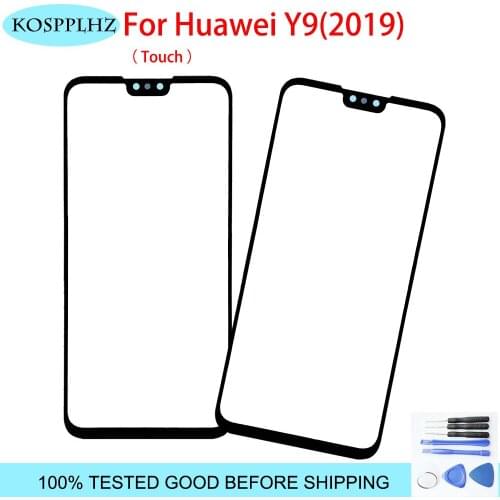 6.5" Front Outer Glass For Huawei Y9 2019 Touch Screen touch panel for huawei mobile phone y9(2019)
