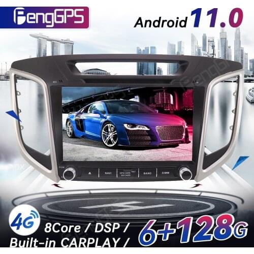 Octa Core Radio CD DVD Player Android 11.0 Car Stereo for Hyundai Ix25/Creta 2014-2019 GPS Navigation Multimedia FM Headunit