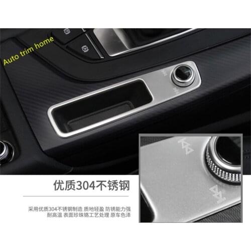 Lapetus Car Shift Gear Box Volume Adjustment Button Cover Trim Fit For Audi A4 B9 A5 Sedan / Avant / Allroad Quattro 2016 - 2020