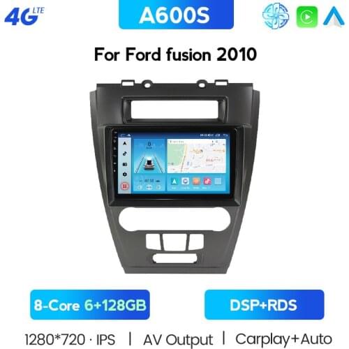 Android 11 Car Radio For Ford Fusion Mondeo Mustang 2009-2012 1280*720P Navigation GPS Multimedia Audio Video Head Unit Carplay