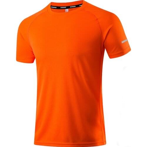 Quick Dry Mens T-shirt Athletic Wear Gym Male Camisetas Sportswear Compression Fitness Shirt Top Running Jersey Sport Clothing