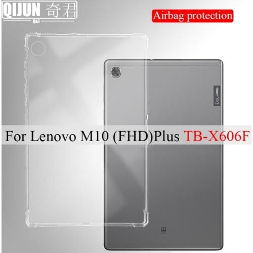 Tablet case for Lenovo Tab M10 FHD Plus 2020 10.3" Silicone soft shell Airbag cover Transparent protection bag tpu for TB-X606F