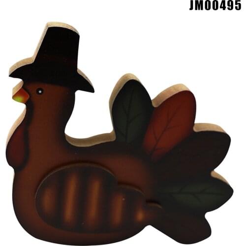 Thanksgiving Wooden Decorations Harvest Festival Pumpkin Turkey Party Scene Decoration Home Decoration Crafts M56