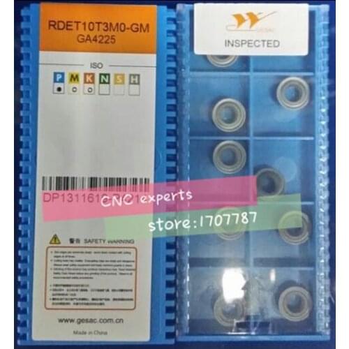 Free shipping, cemented carbide milling insert RDET10T3MO GM GA4225 (R5) suitable for EMR-5R series will face external tool