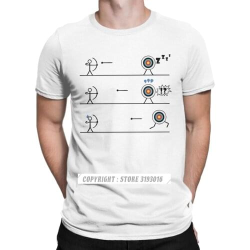Funny Archery Target T Shirt Men Cotton Short Sleeve Tshirts Bow Arrow Japanese Primitive Archer Kyudo Christmas Tee Shirt