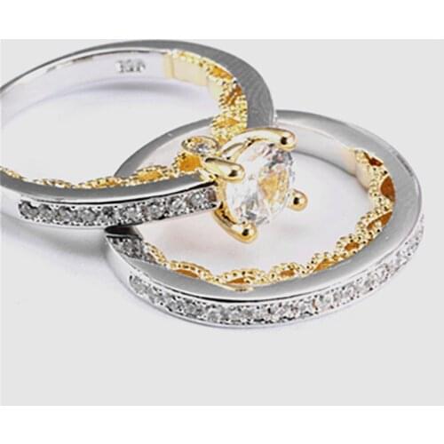 Hot Fashion Jewelry Size 6/7/8/9 Womens White Color Crystal Rings Wedding Party Gift R019