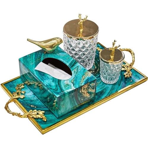 Tissue Box Bathroom Hollow Carved Organizer Paper Holder Removable Waterproof Function Storage Box Tray Living Room Table Useful