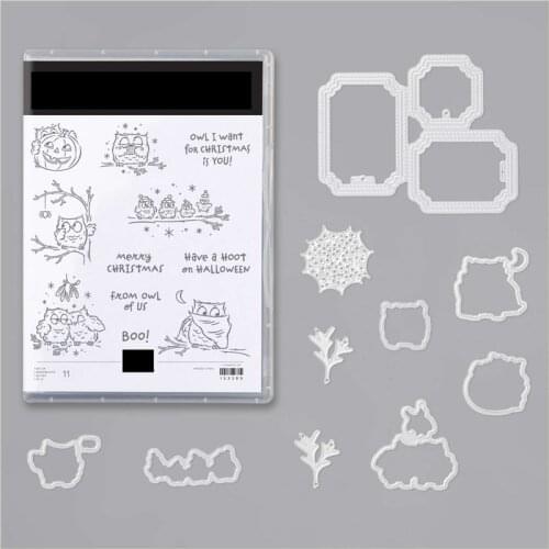 Owl Metal Cutting Dies and Stamps new 2021 Scrapbooking Embossing Folder Home Scrapbook Making Tool Mold Creative