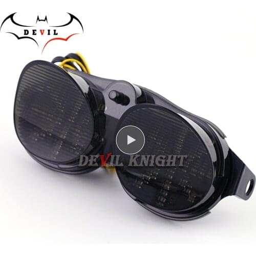 Motorcycle light for Yamaha YZF R6 YZF-R6 00 01 02 XJR 1300 Modified LED tail light motorcycle brake light with led turn signal