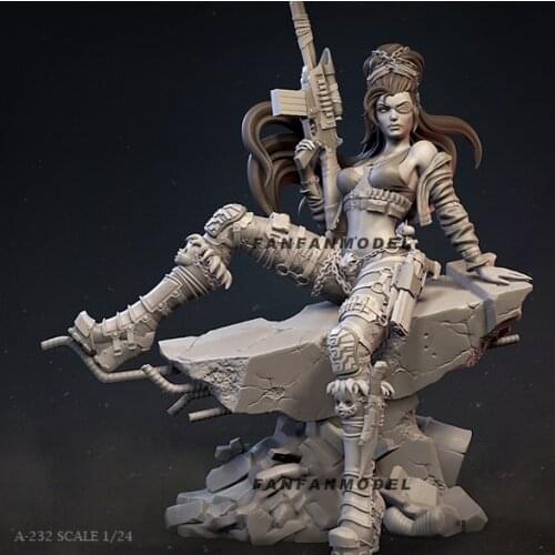 1/24 Resin Model Kits Future beauty warrior figure self-assembled A-232
