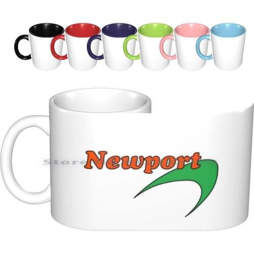Newport Cigarette Vintage Brand Tee Ceramic Mugs Coffee Cups Milk Tea Mug Newport New Port Nihilism Brand Logo Cigarette