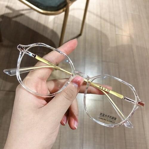 Oulylan Anti Blue Light Glasses Frame Women Men Vintage Trend Bluelight Blocking Spectacles Frames Optical Eyewear