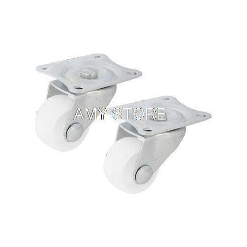 2pcs Shopping Cart Light Duty 1" Swivel Wheel Rotating Caster Replacement