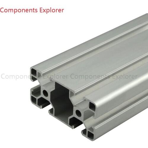 Arbitrary Cutting 1000mm 4080L Aluminum Extrusion Profile,Silvery Color