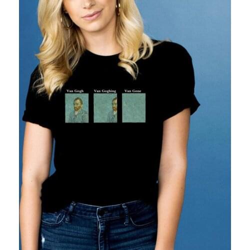 Van Gogh Shirt Fine Art Shirt Creative Vintage Clothes Woman 2021 Lover Gift Art Teacher Gift Graphic Tees XXL Classic