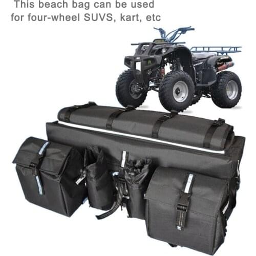 Large Capacity All-Terrain Bike Vehicle Bag Go-kart Bag Snowmobile Bag Mountain Bike Bag ATV Bag Rear Shelf Luggage Bag