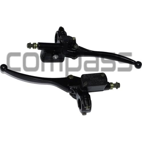 Left/ Right Motorcycle Handlebar Hydraulic Brake Clutch Master Cylinder Lever Bike Fits 90cc 110cc125cc Bikes