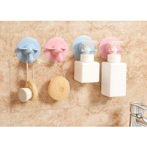 1PC Sucker Animal Head Wall Hook Hanging Hat Bag Home Decor Crafts Retro Wall Antique Hook Rabbit Elephant Hooks Wall LF 222