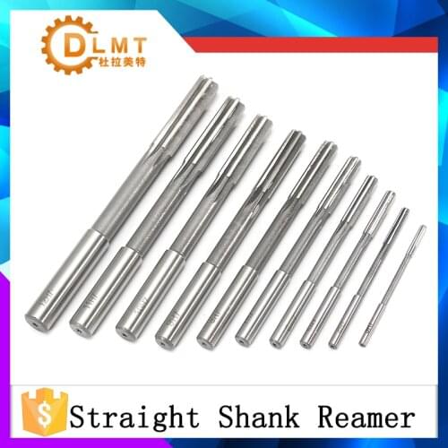 10pcs HSS H7 Straight Shank Milling Reamers Set Precision Chucking Machine Cutter Tool 3/4/5/6/7/8/9/10/11/12 mm