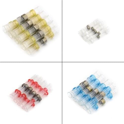 10PC Heat Shrink Butt Wire Crimp Connector Waterproof Splice Connector Solder Sleeve 26-10 AWG