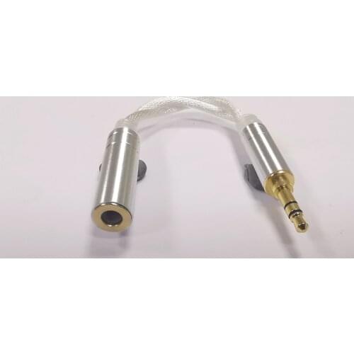 2cores LITZ Single Crystal Copper Plated Silver Adapter Cable 2.5 Female to 3.5 Male Cable for ZSX CCA C12 V90 BA5ZS10 Pro ZSN