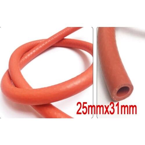 25mmx31mm silicone weaving tube boiler tubing steam tube hose high pressure water pipe Braided line silicone Clamp wire tube