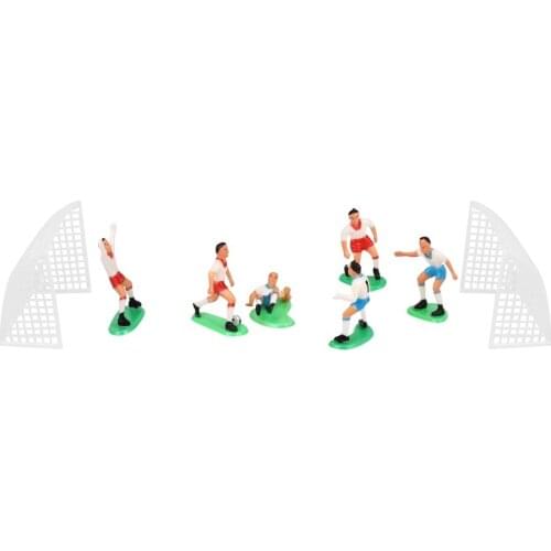 8PCS Soccer Football Cake Topper Player Decoration Tool Birthday Mold Mould Set